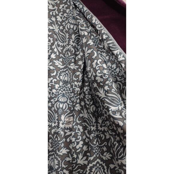 Talbots Dark Purple Lined Corduroy Jacket 10 Classic Office Whimsygoth - Picture 15 of 16